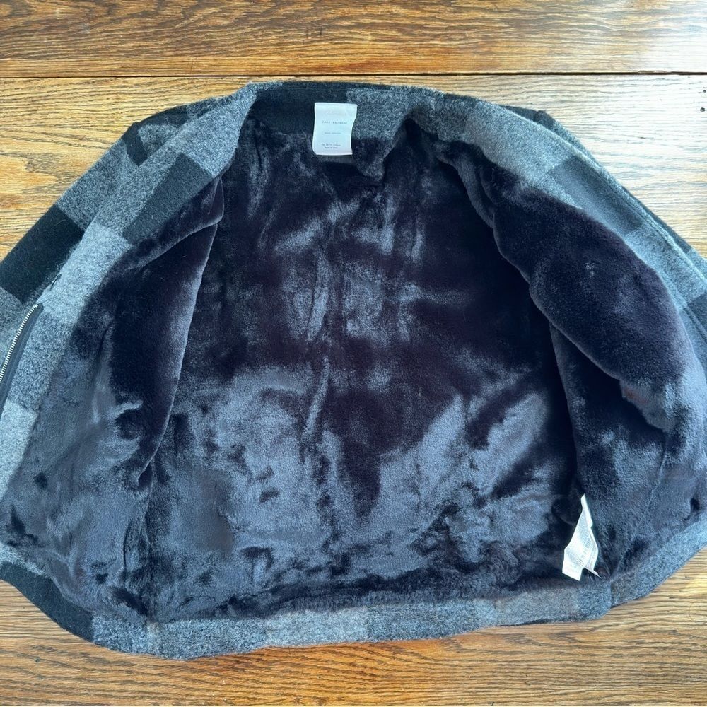 Plaid Black and Gray Women's Jacket - Picture 5 of 8